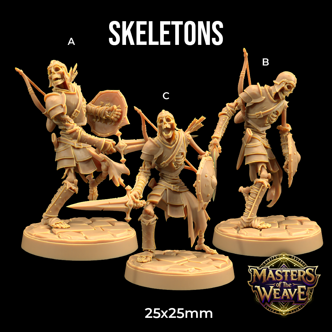 Skeletons | PRESUPPORTED | Masters of The Weave | Dungeon Classics